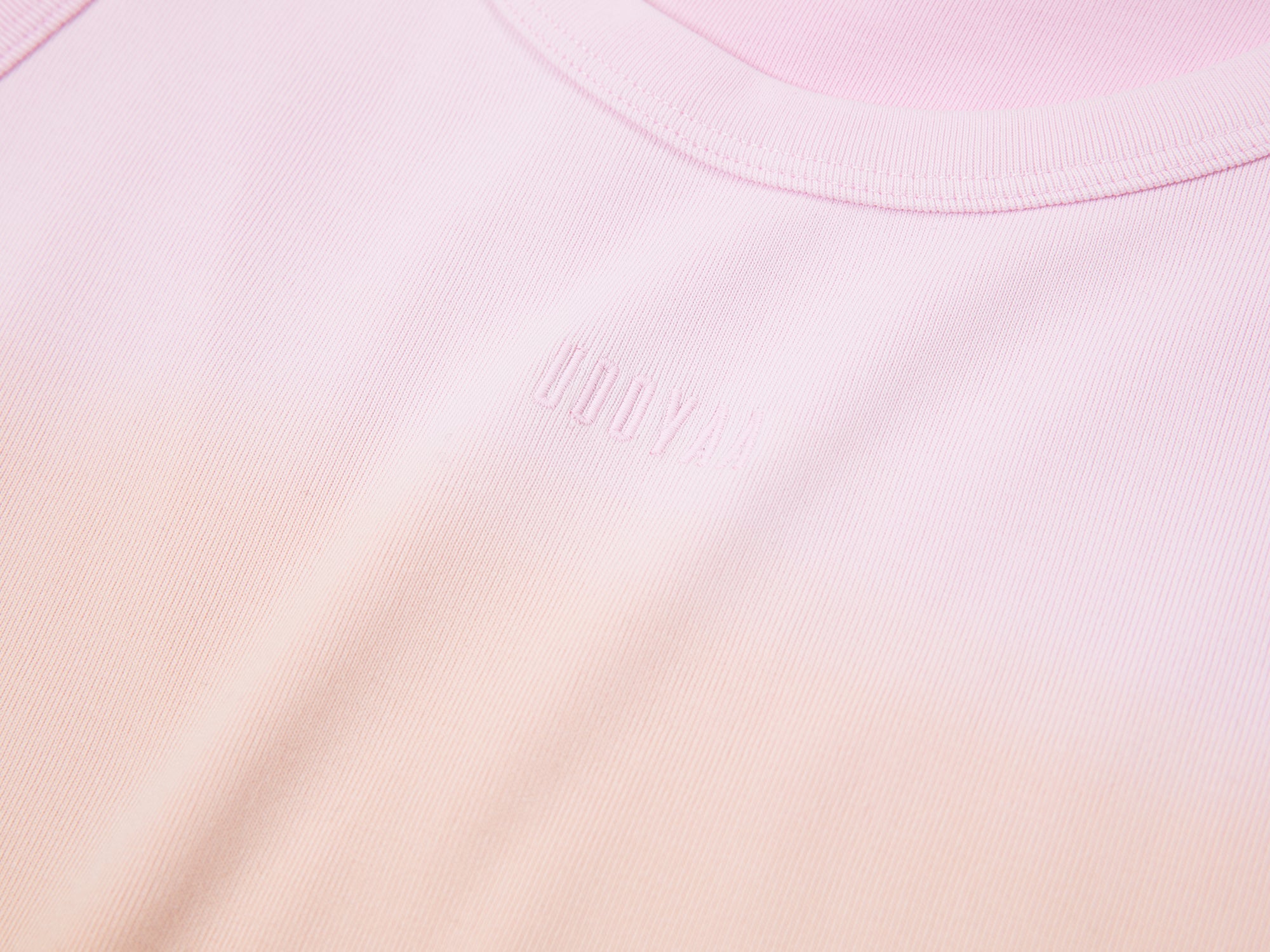 Gradient light faux two-piece tank tee