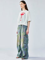 Layered sleeveless t-shirt pullover