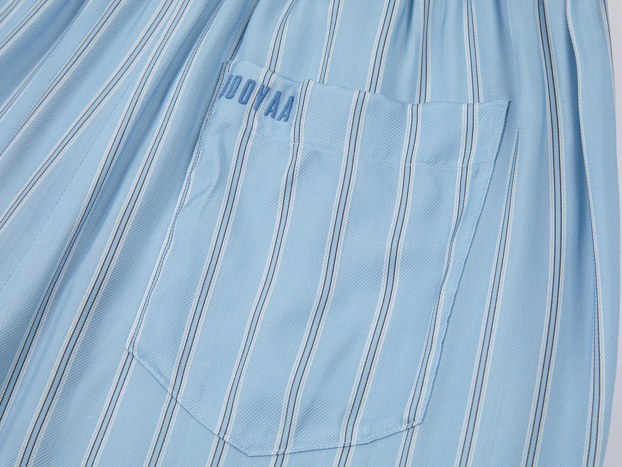 Surreal denim print pants