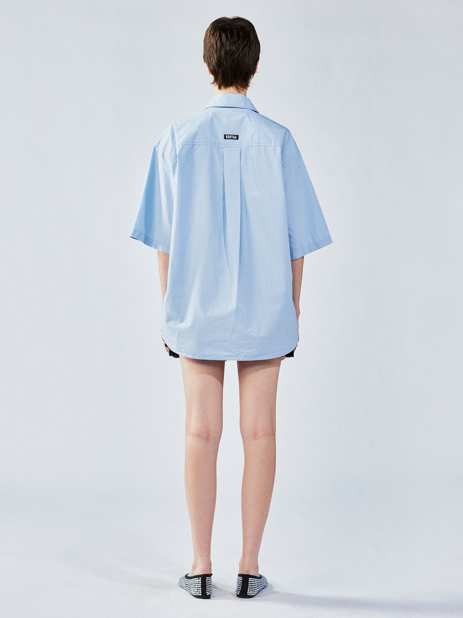 UFO cat appliqué embroidery shirt