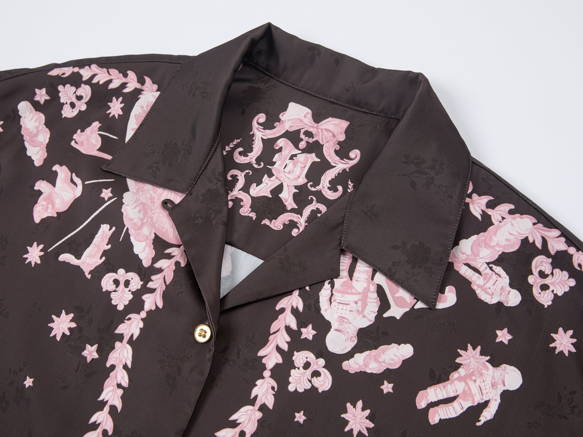 UFO cat jacquard shirt