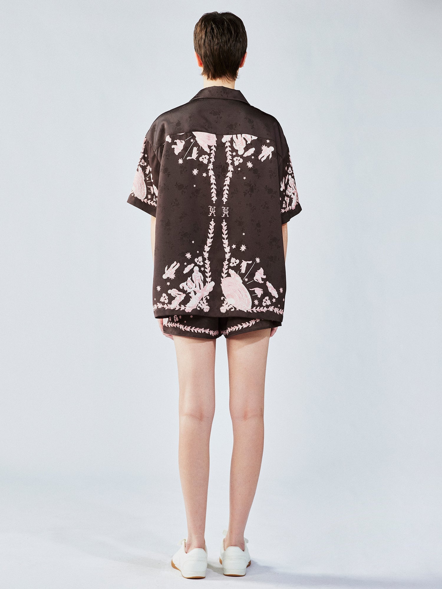 UFO cat jacquard shirt