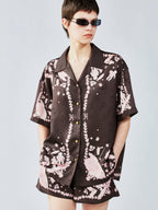UFO cat jacquard shirt