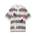 UFO cat appliqué polo tee