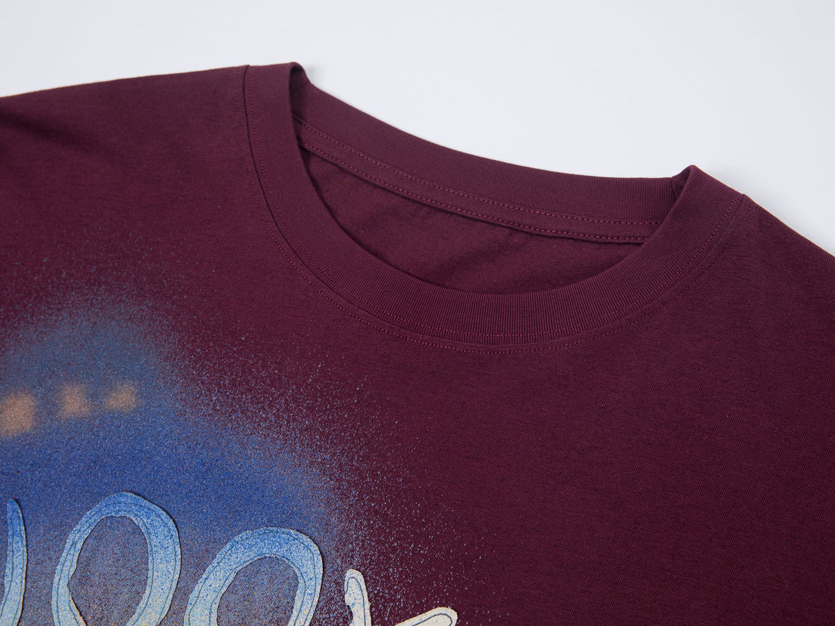 UFO cat print tee
