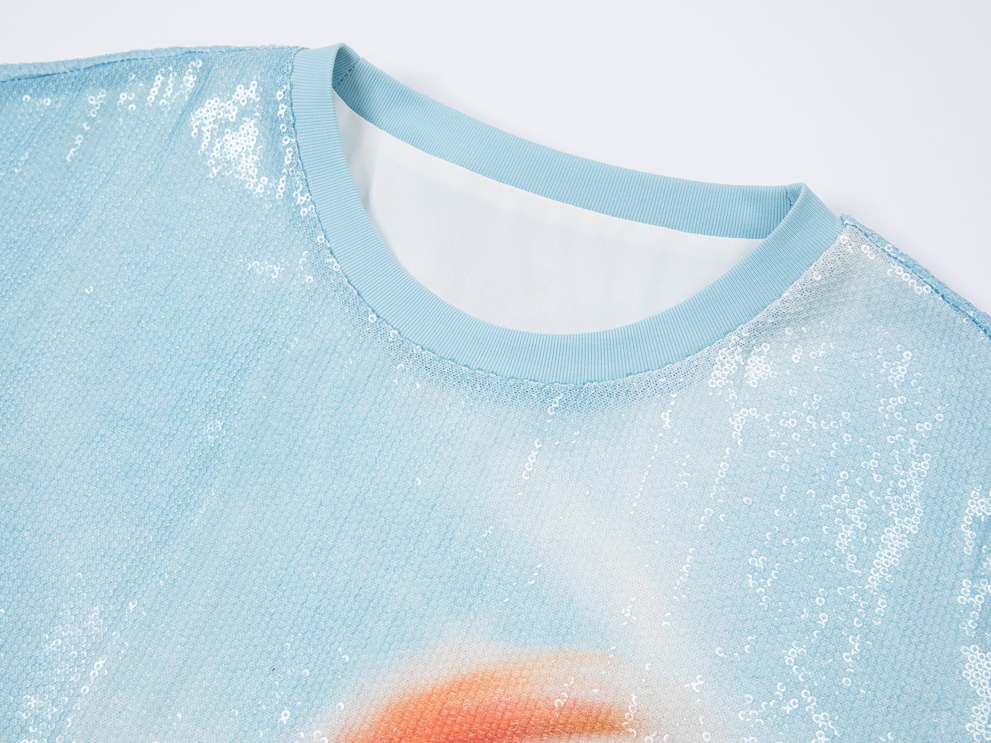 Sequin goldfish pullover