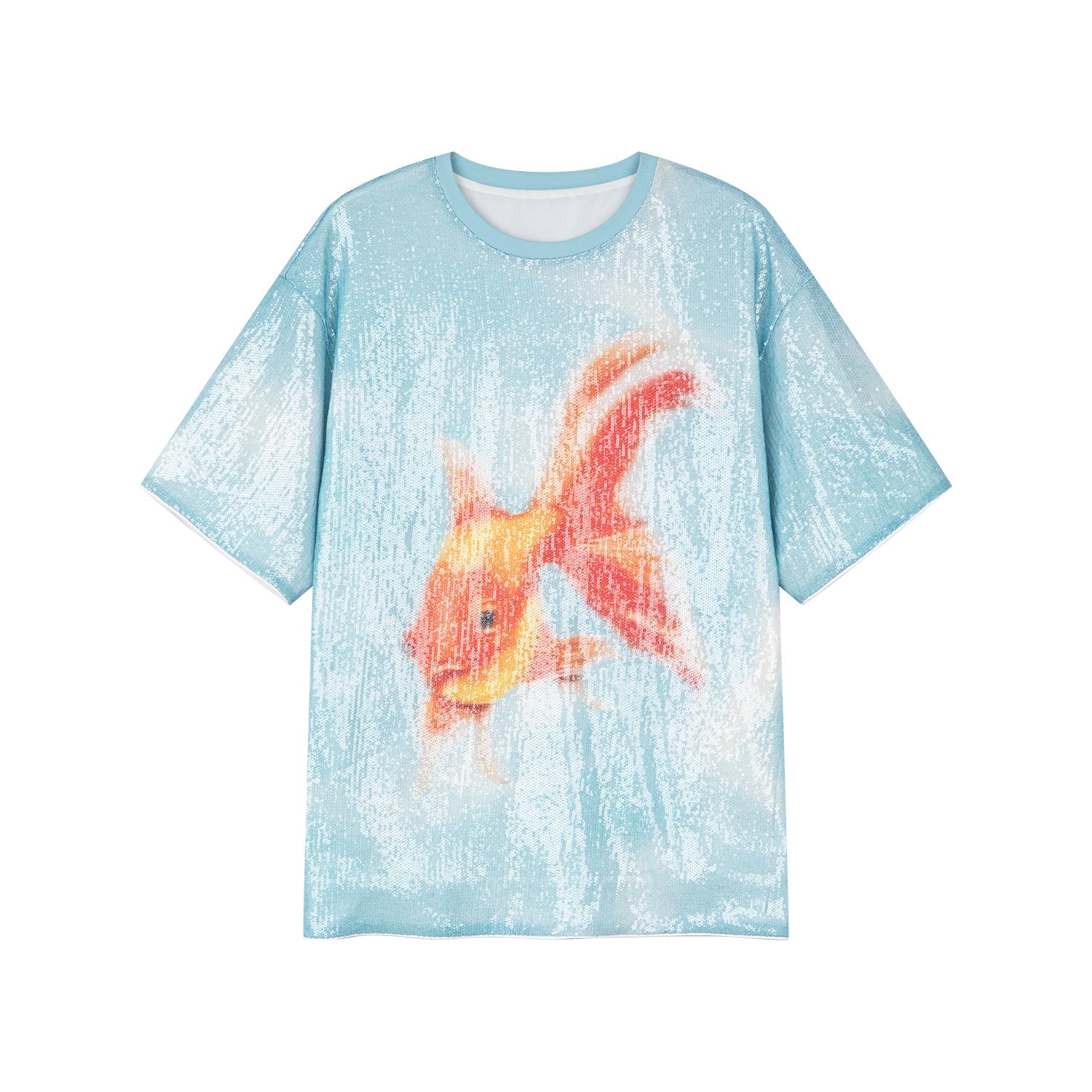 スパンコールゴールドフィッシュプルオーバー