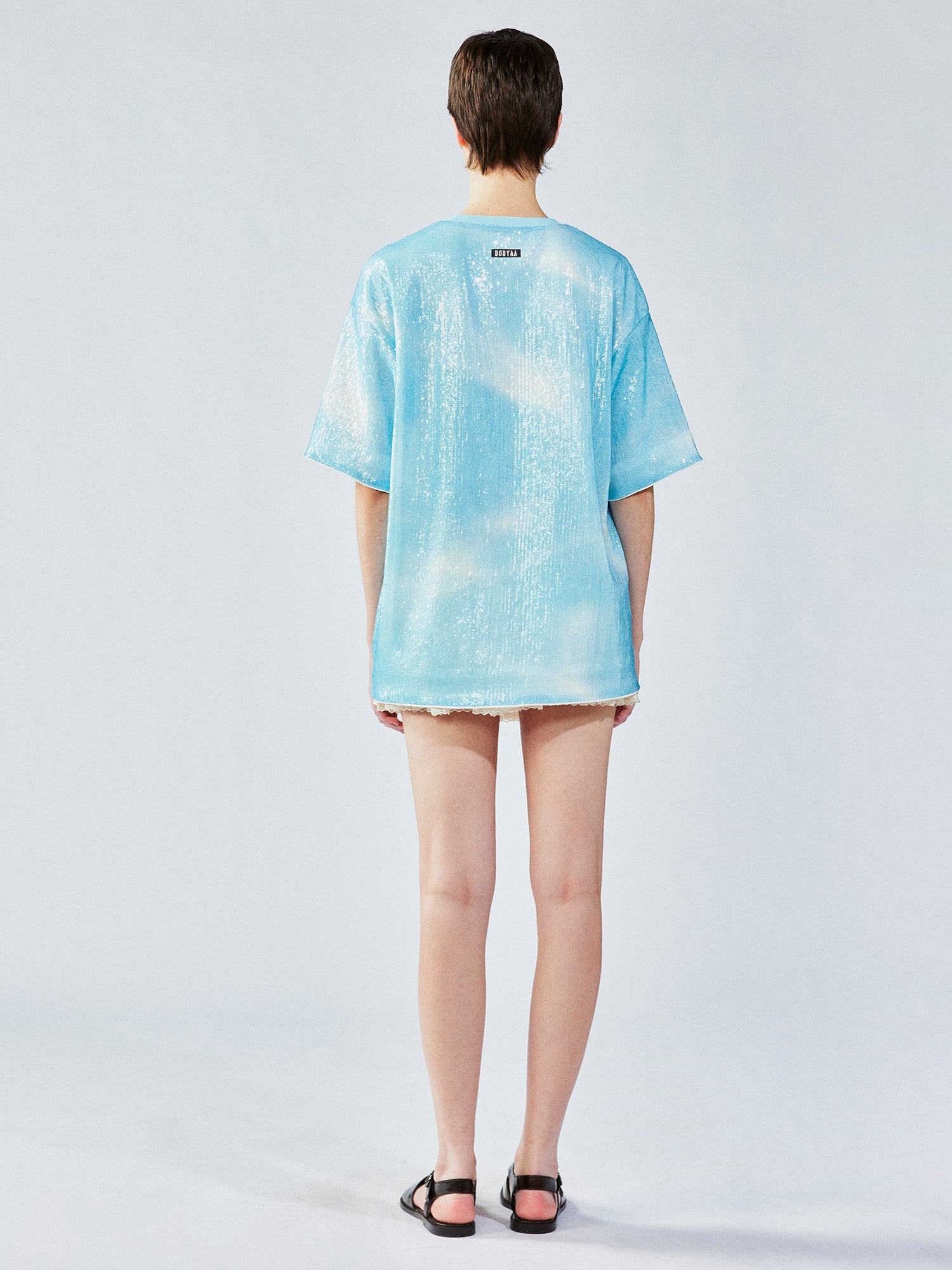 Sequin goldfish pullover