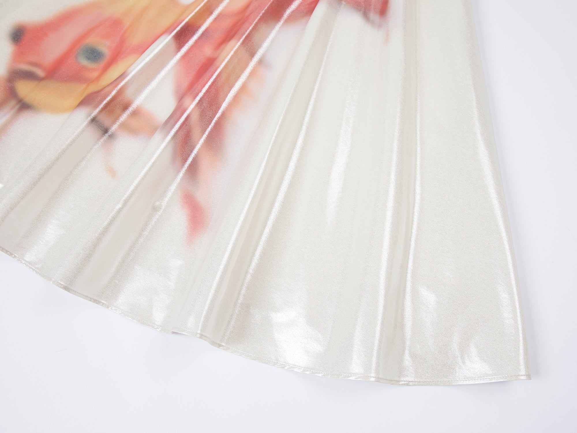 Foil goldfish camisole dress