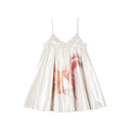 Foil goldfish camisole dress