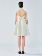 Foil goldfish camisole dress