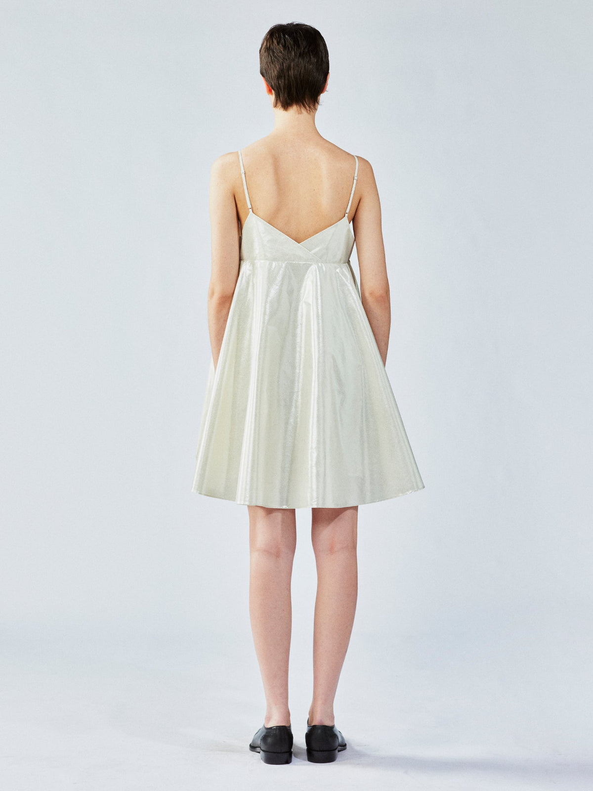 Foil goldfish camisole dress