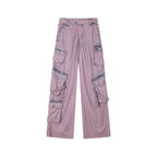 Lavender washed utility pants