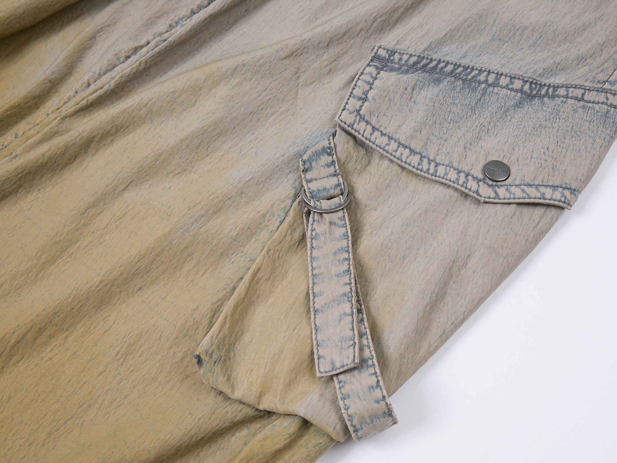 Gradient washed utility pants