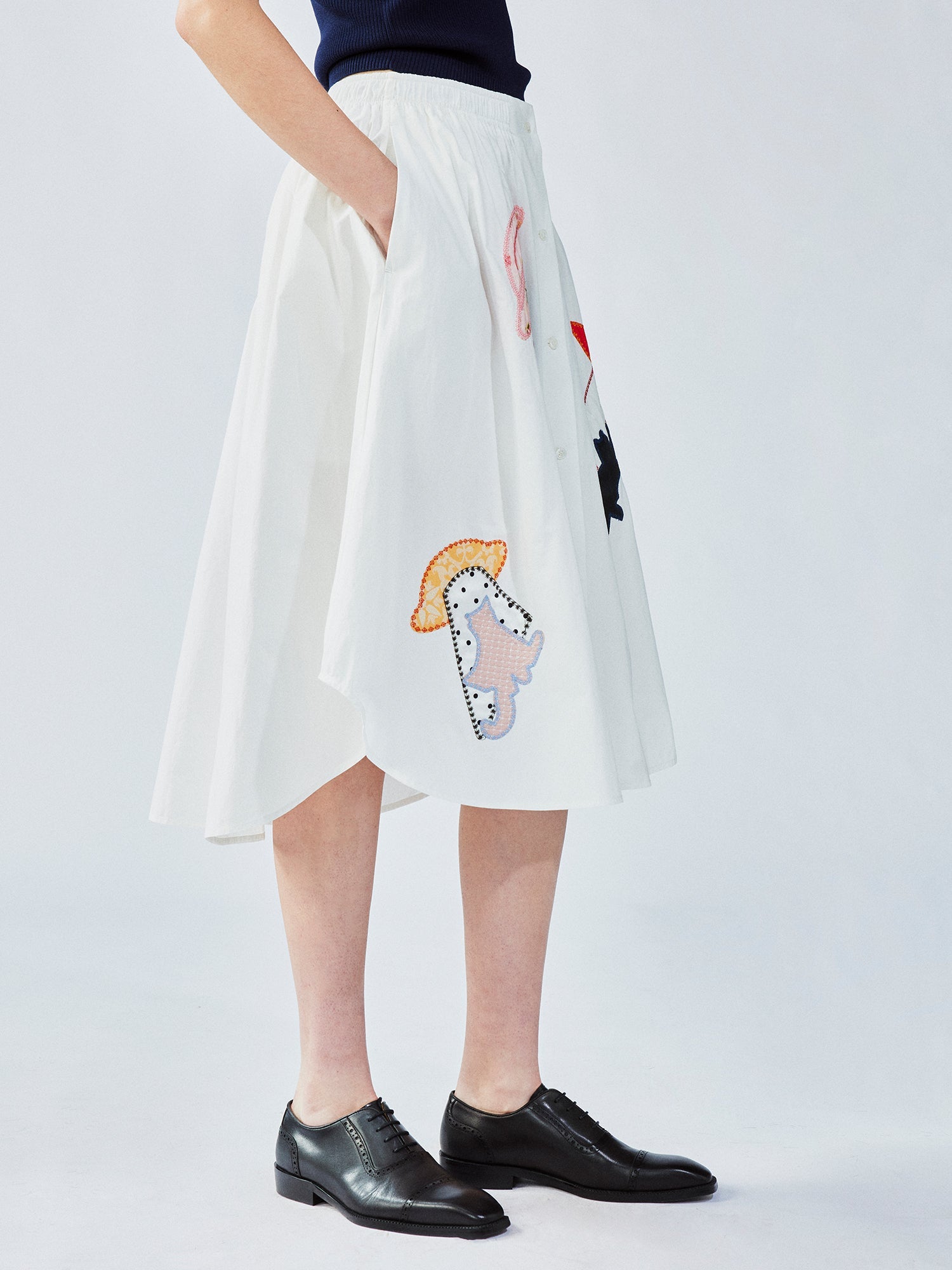 UFO cat shirt-inspired skirt