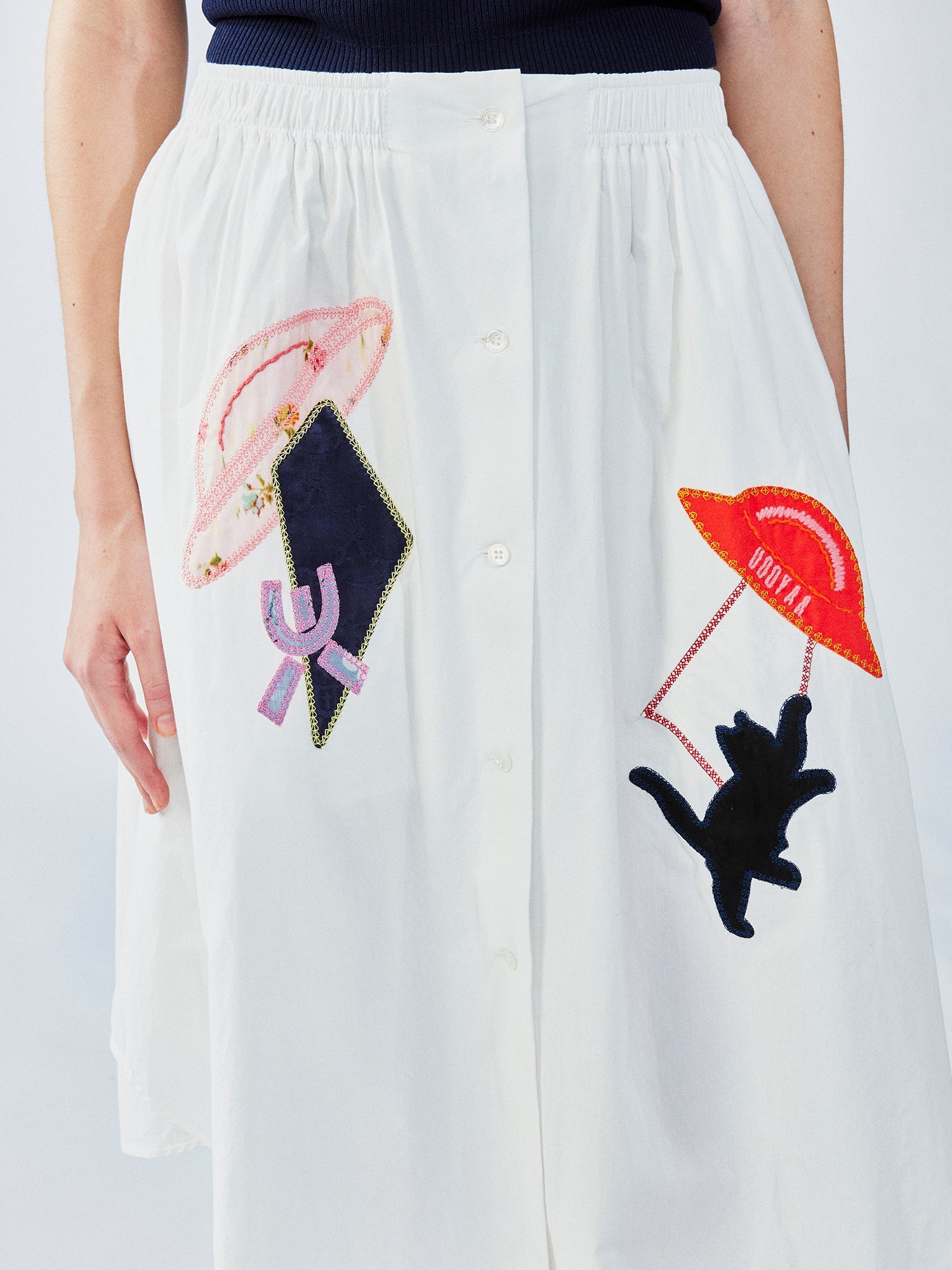 UFO cat shirt-inspired skirt