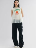 Pleated mesh tank