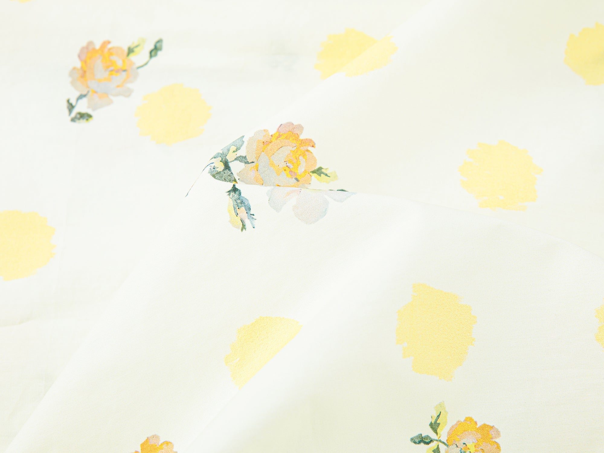 Yellow floral print hoodie shirt