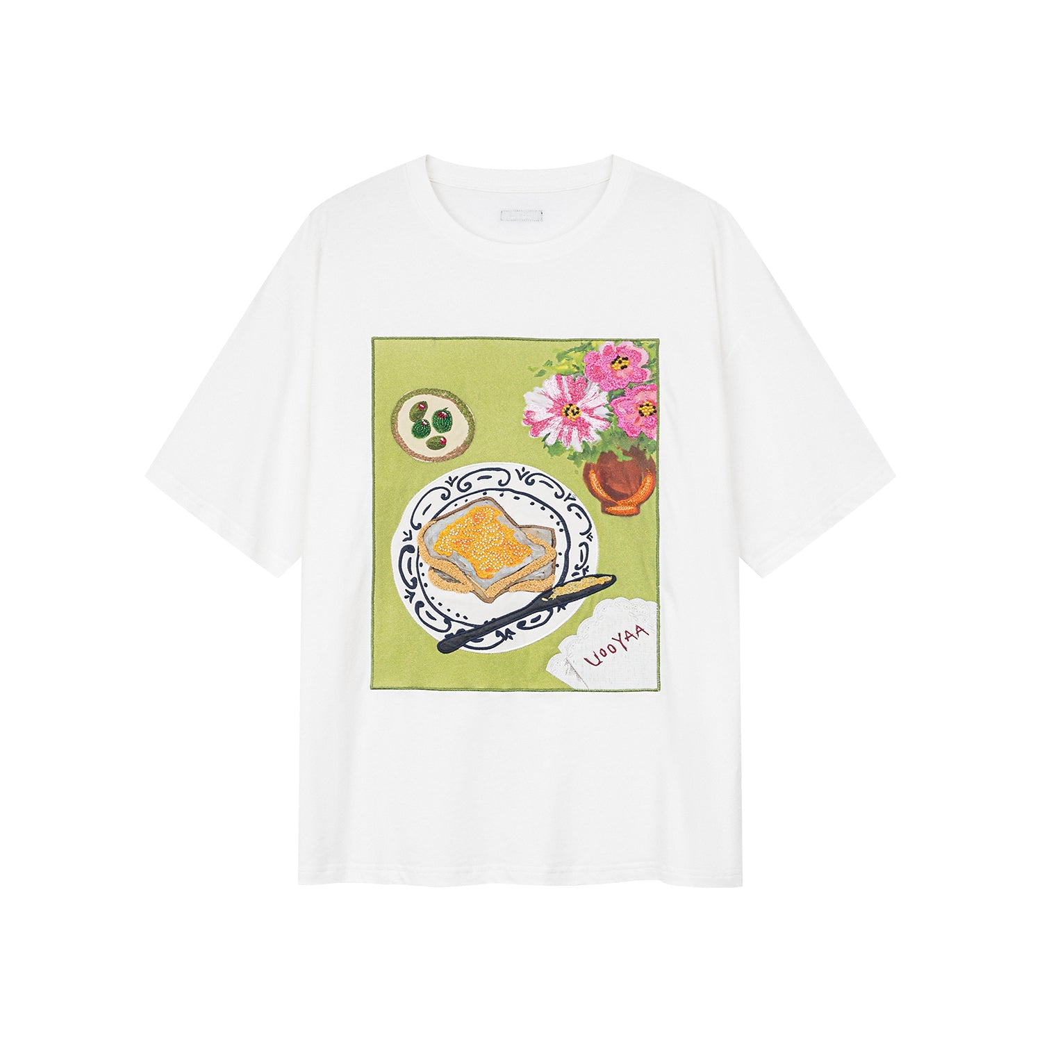 Toast & olive breakfast graphic tee