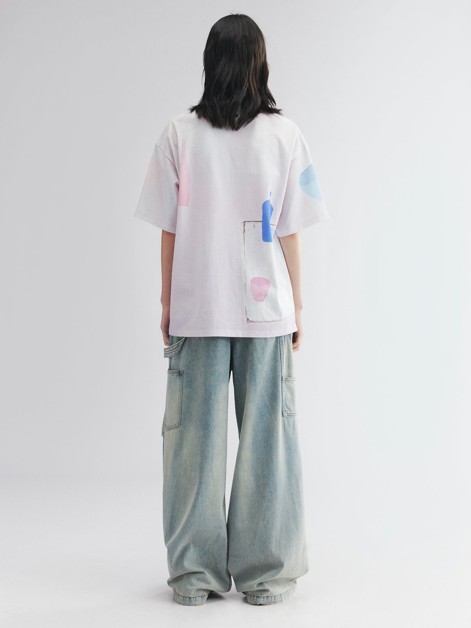 Hand-drawn fish-on-plate graphic tee