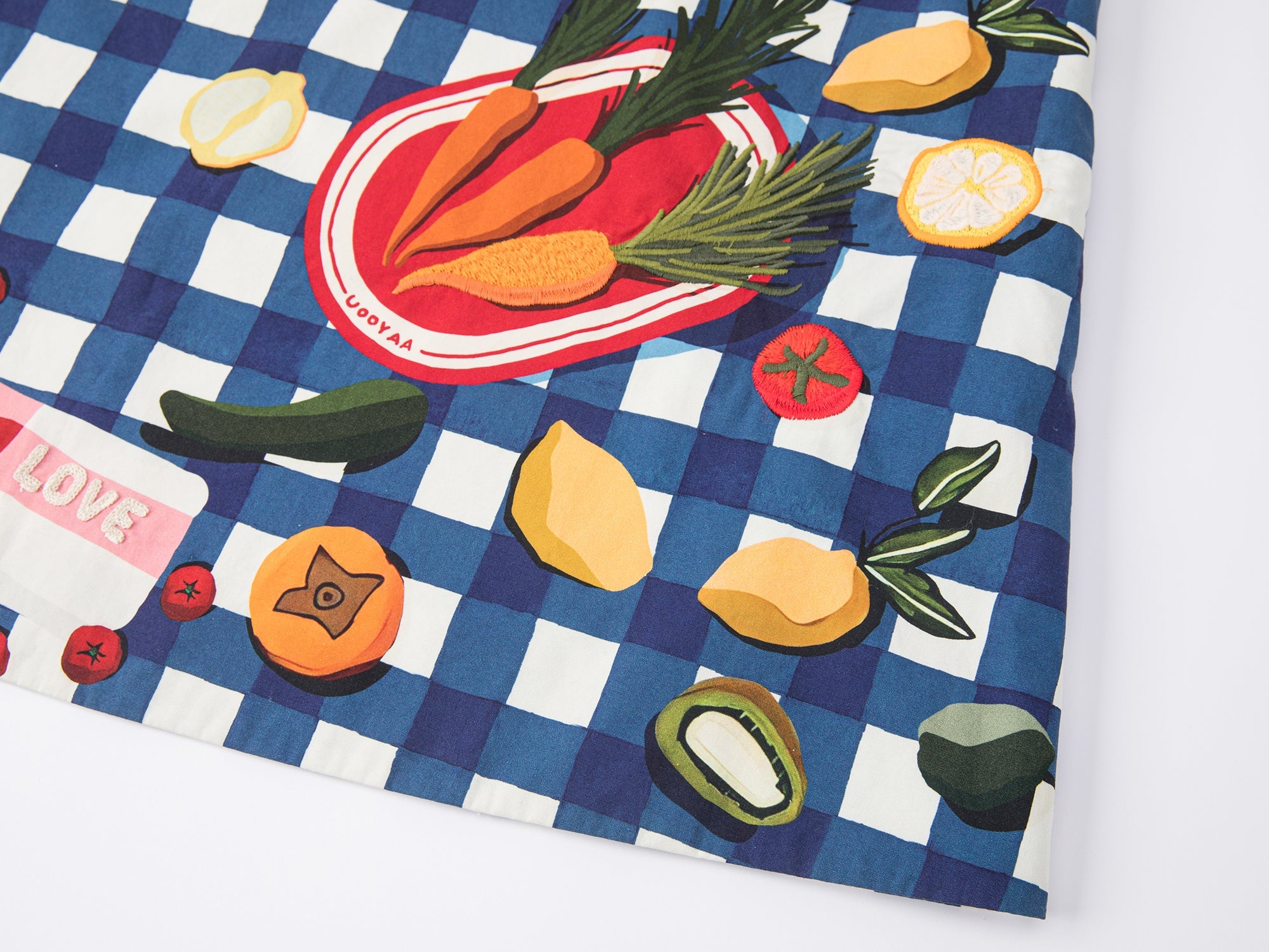 Picnic scene graphic tank dress