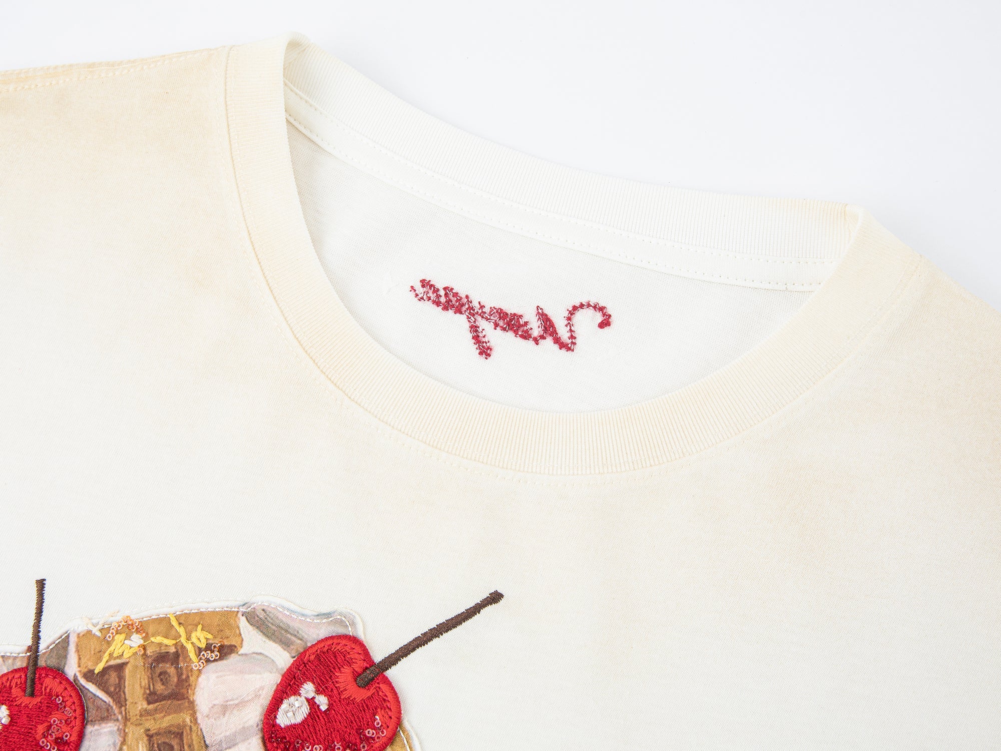 Cherry honey waffle breakfast graphic t-shirt dress