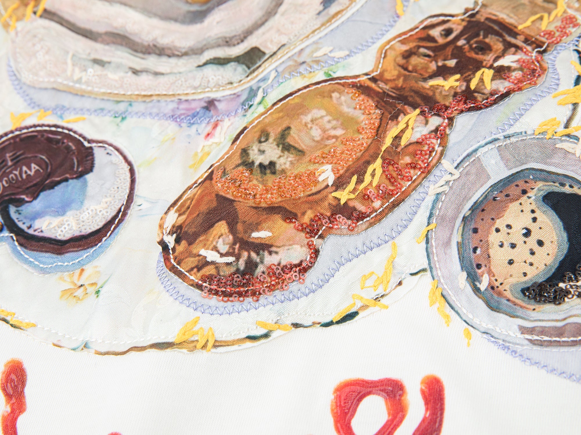 Cherry honey waffle breakfast graphic t-shirt dress