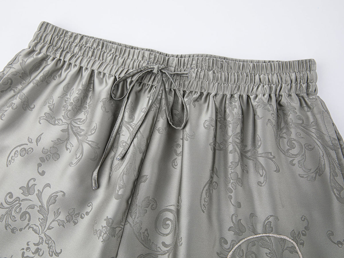 Oyster & wine graphic lounge pants