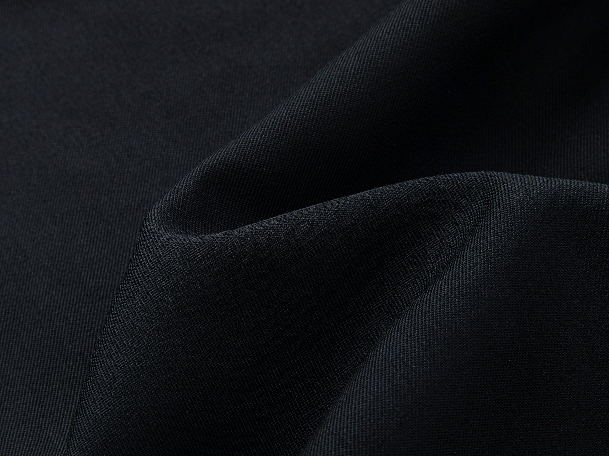 Curved seam fine wool pants