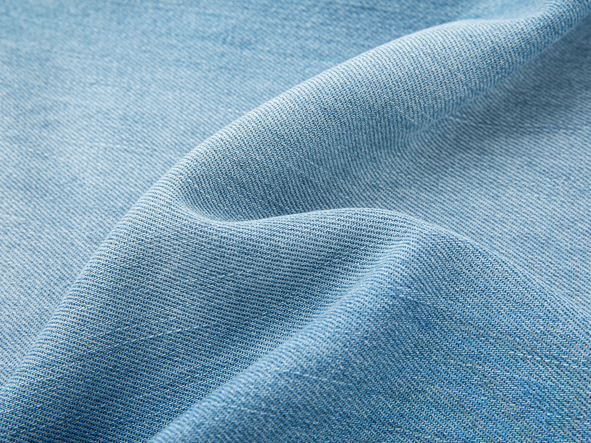 Scarf-tied floral denim