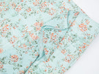 Oil-painted floral crinkle skirt