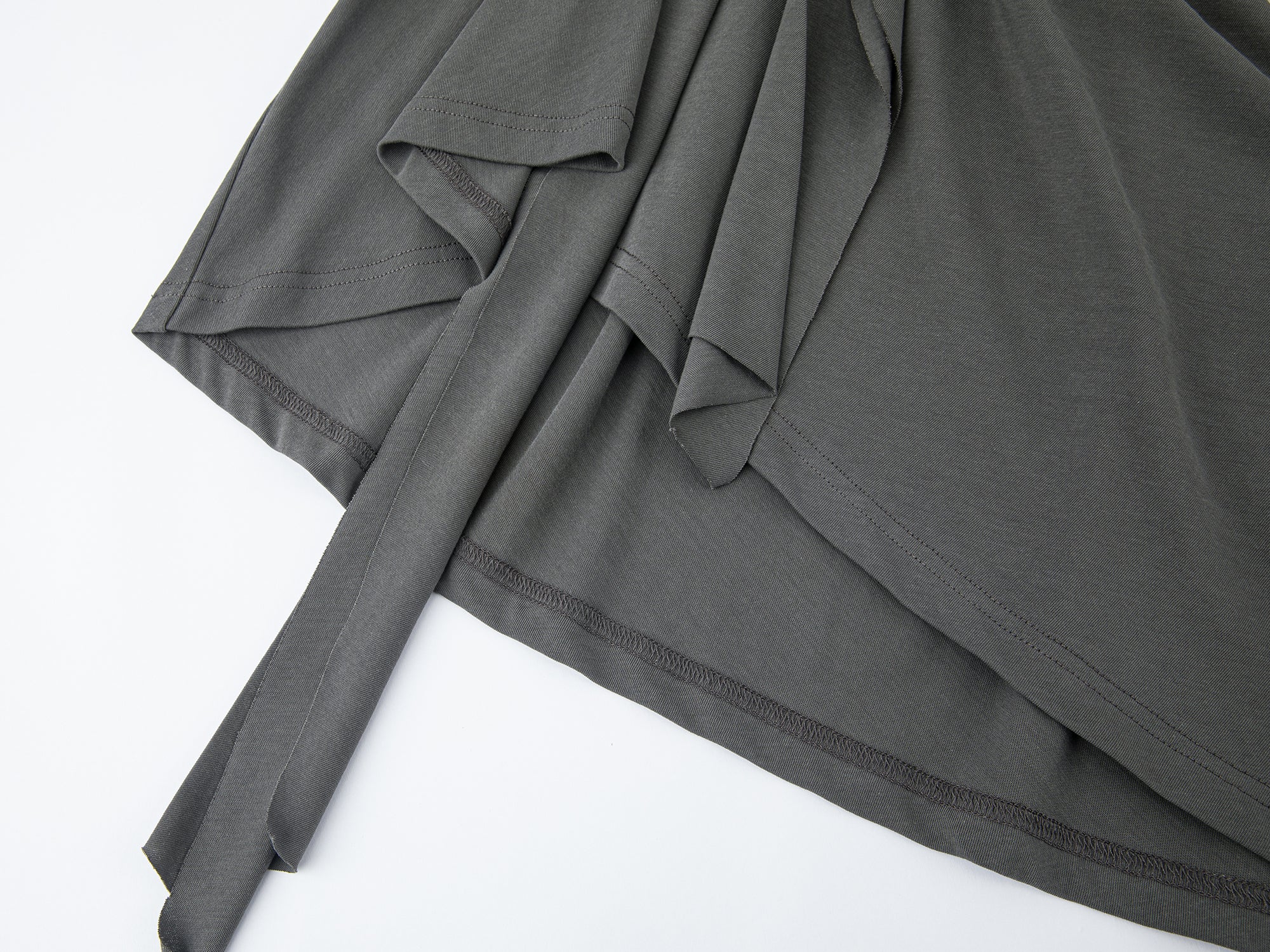 3D floral draped tube top