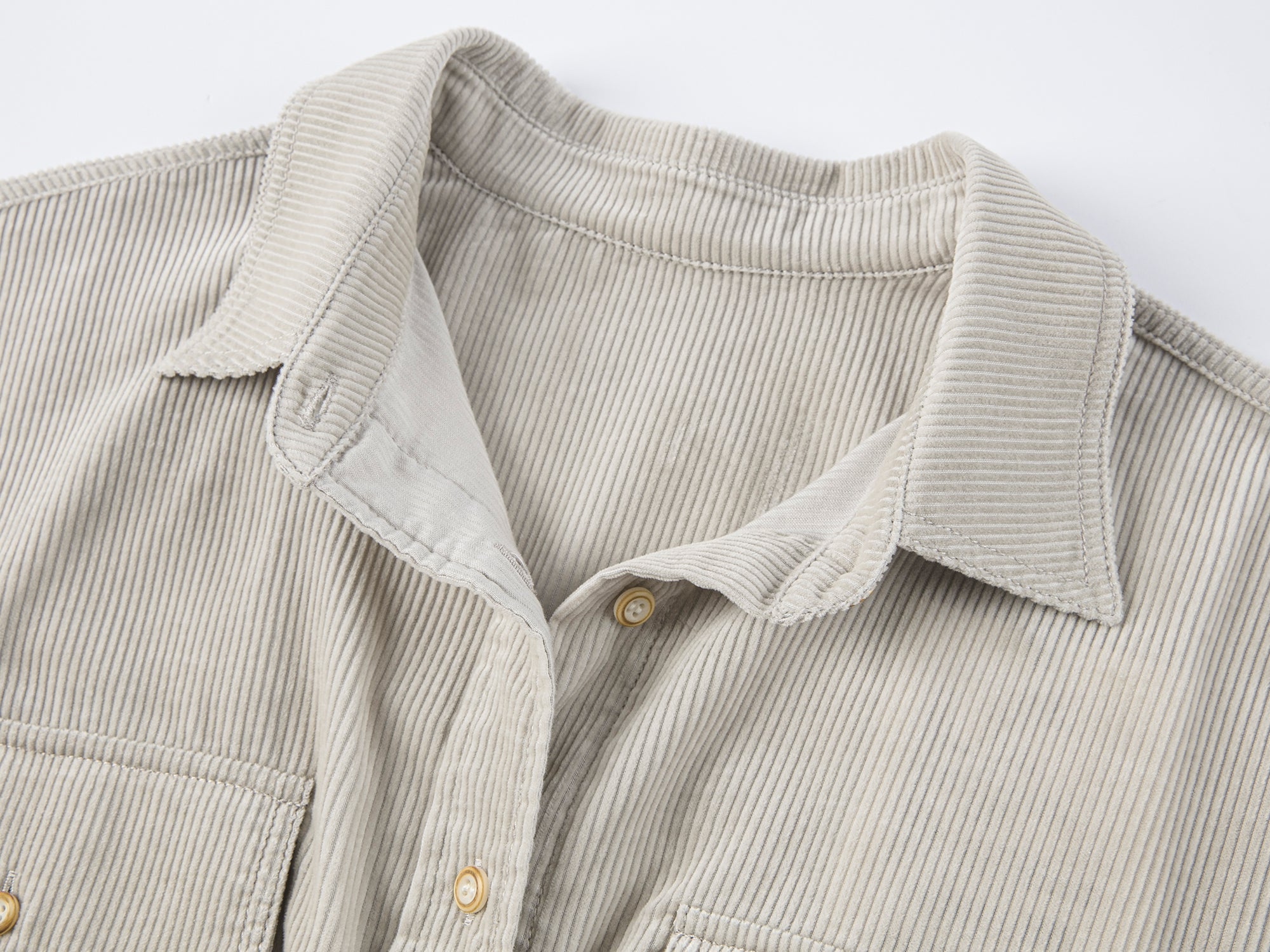 Corduroy knotted utility shirt