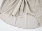 Corduroy knotted utility shirt