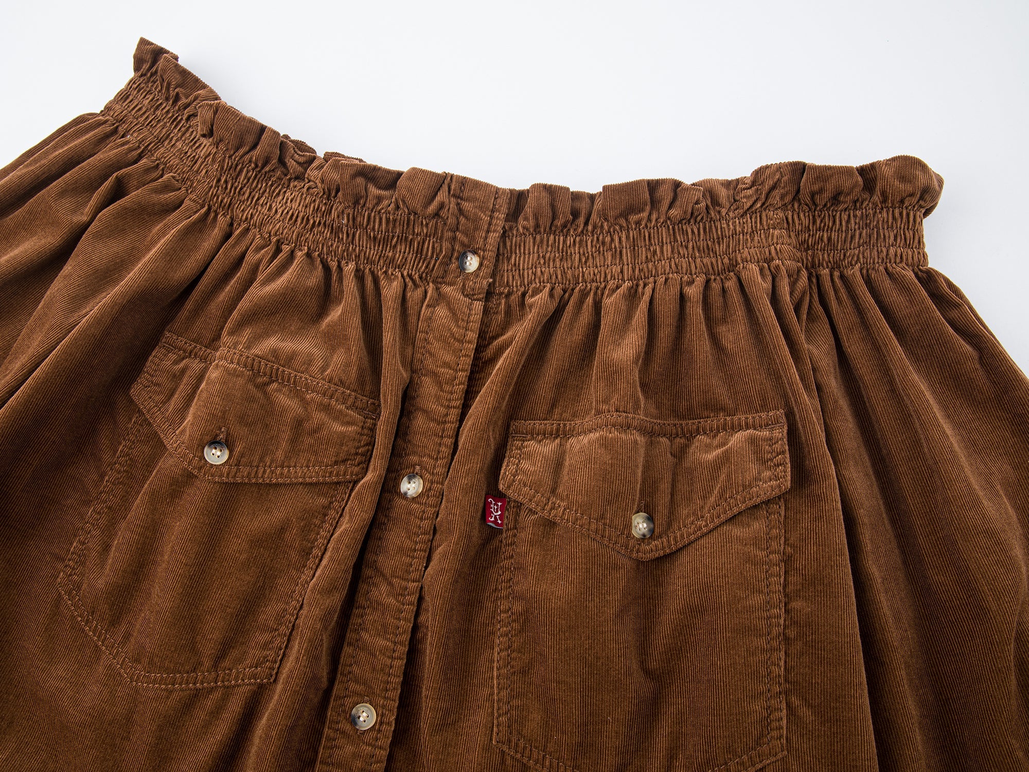 Off-shoulder utility shirt