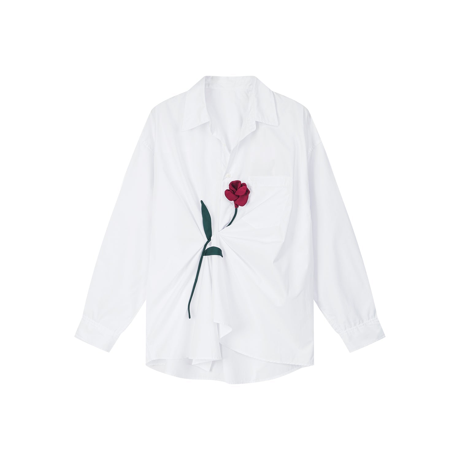 Rose patch shirt