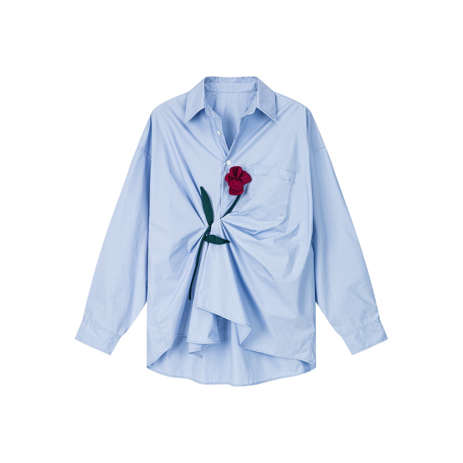 Rose patch shirt