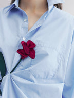 Rose patch shirt