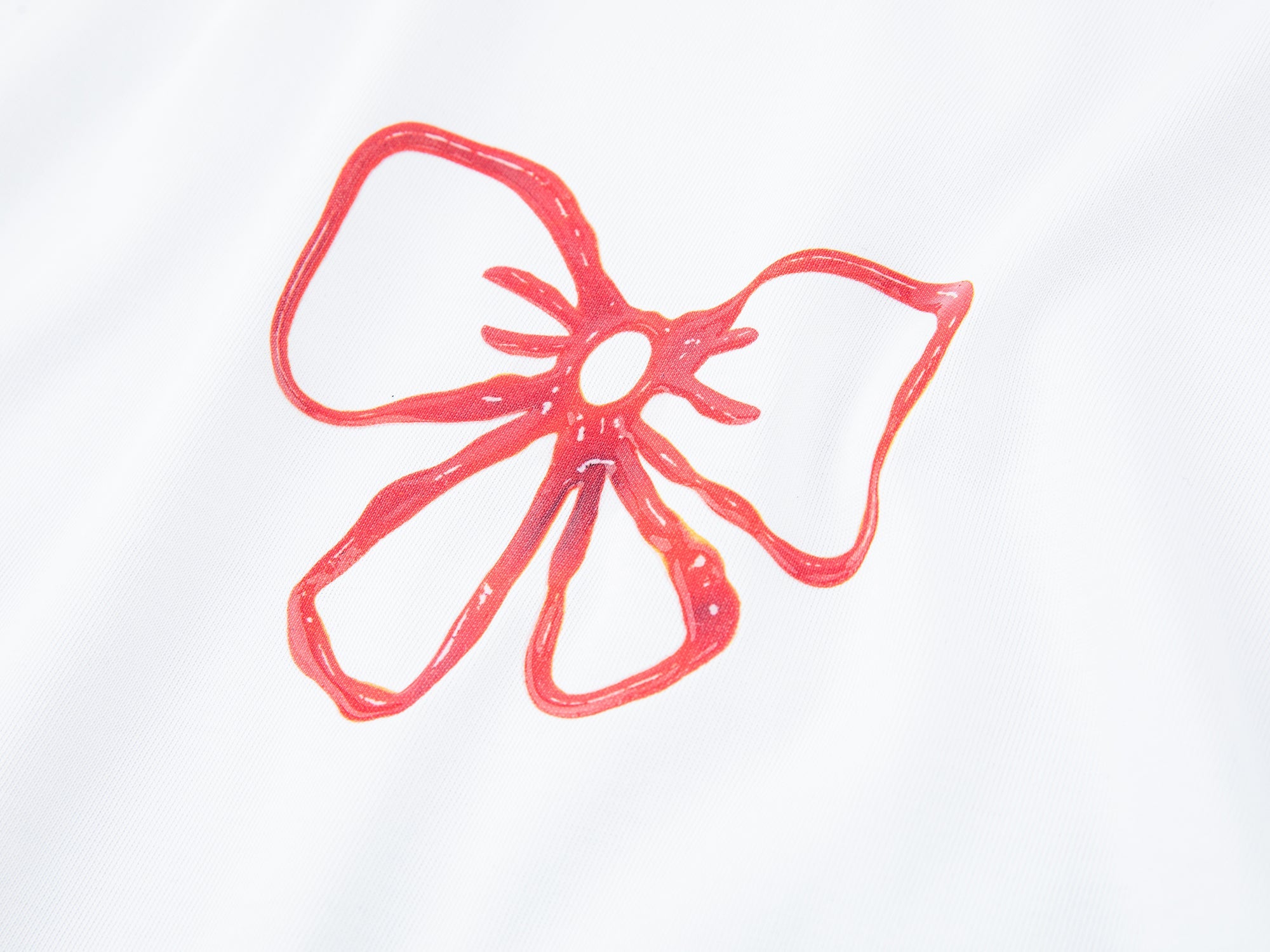 Ketchup bow doodle tee