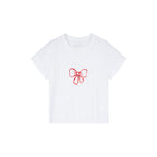 Ketchup bow doodle tee