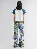 Raglan sleeve tee with sporty cherry print
