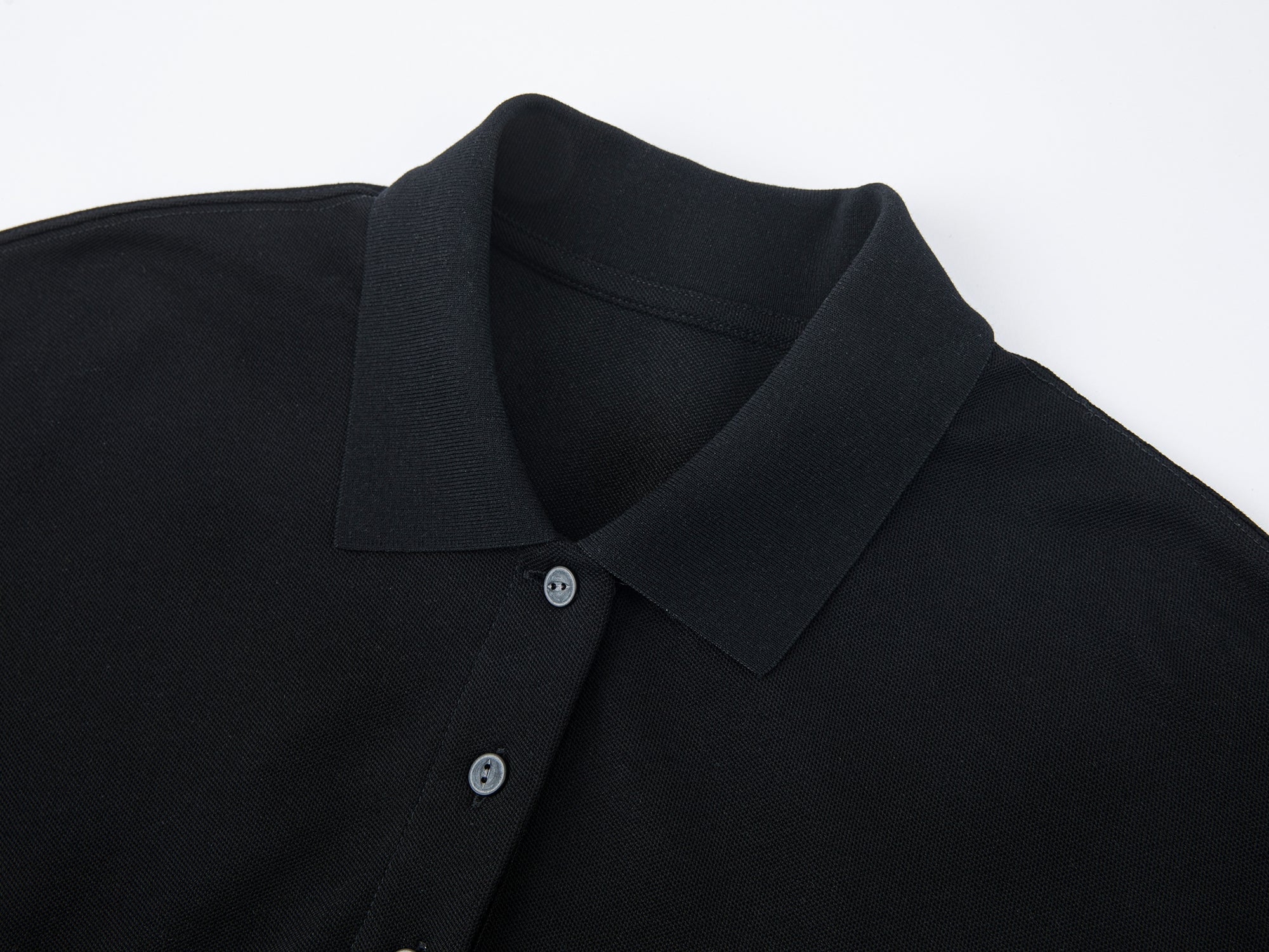 Rose patch polo shirt