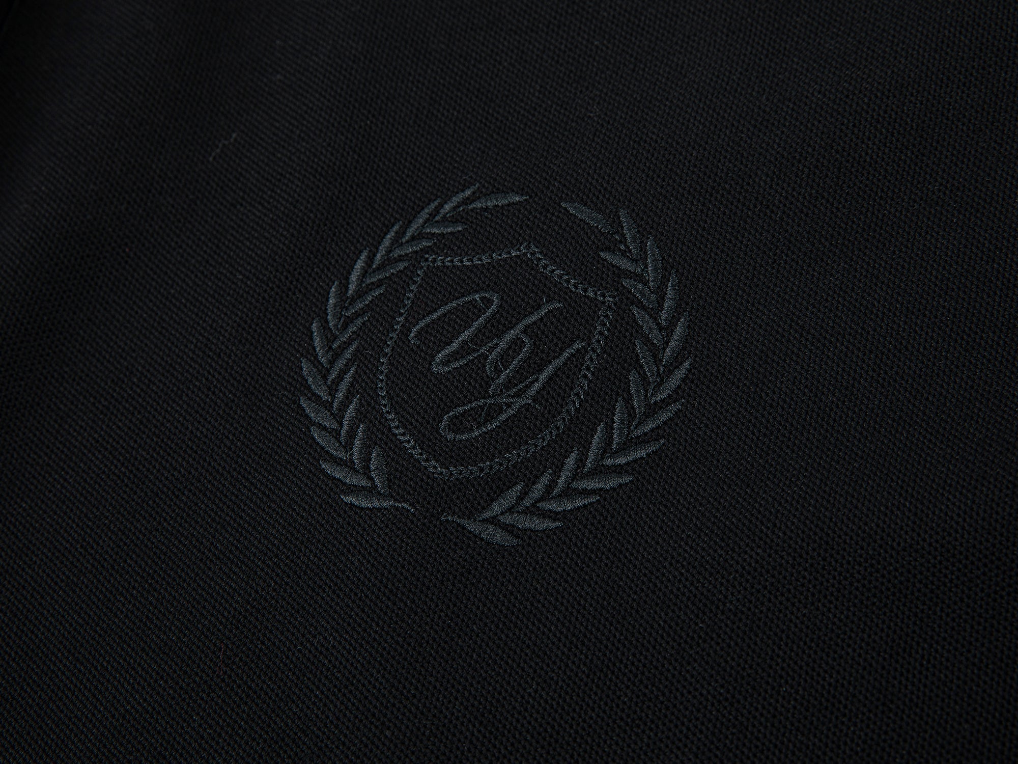 Rose patch polo shirt