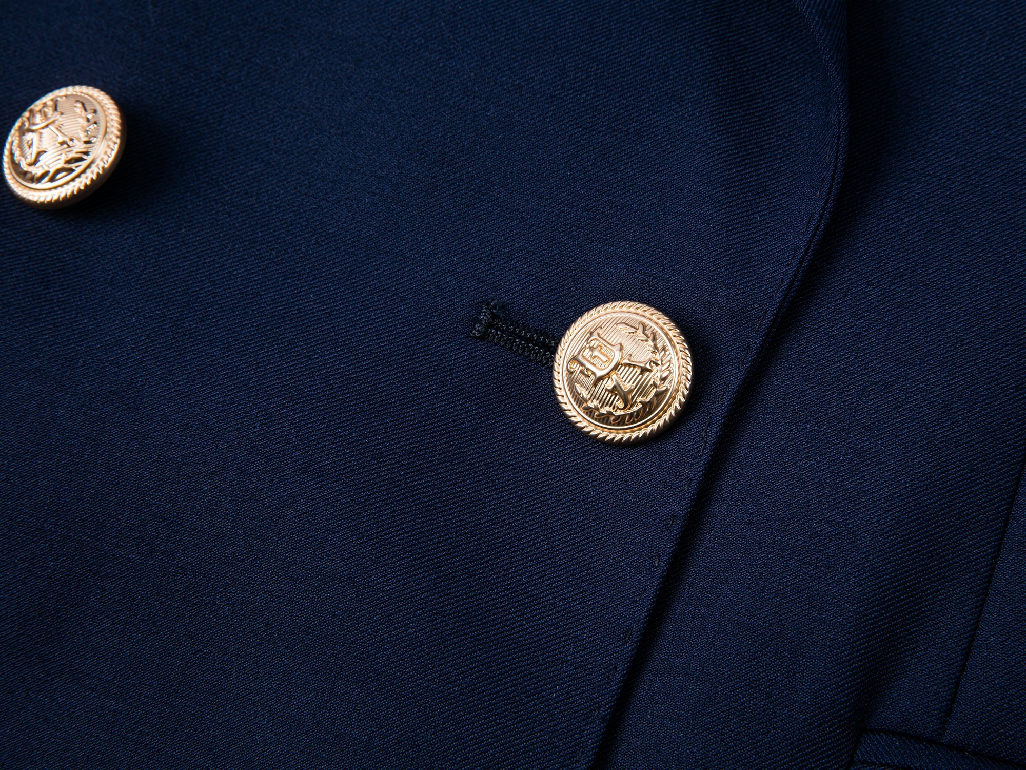 Layered double-breasted blazer