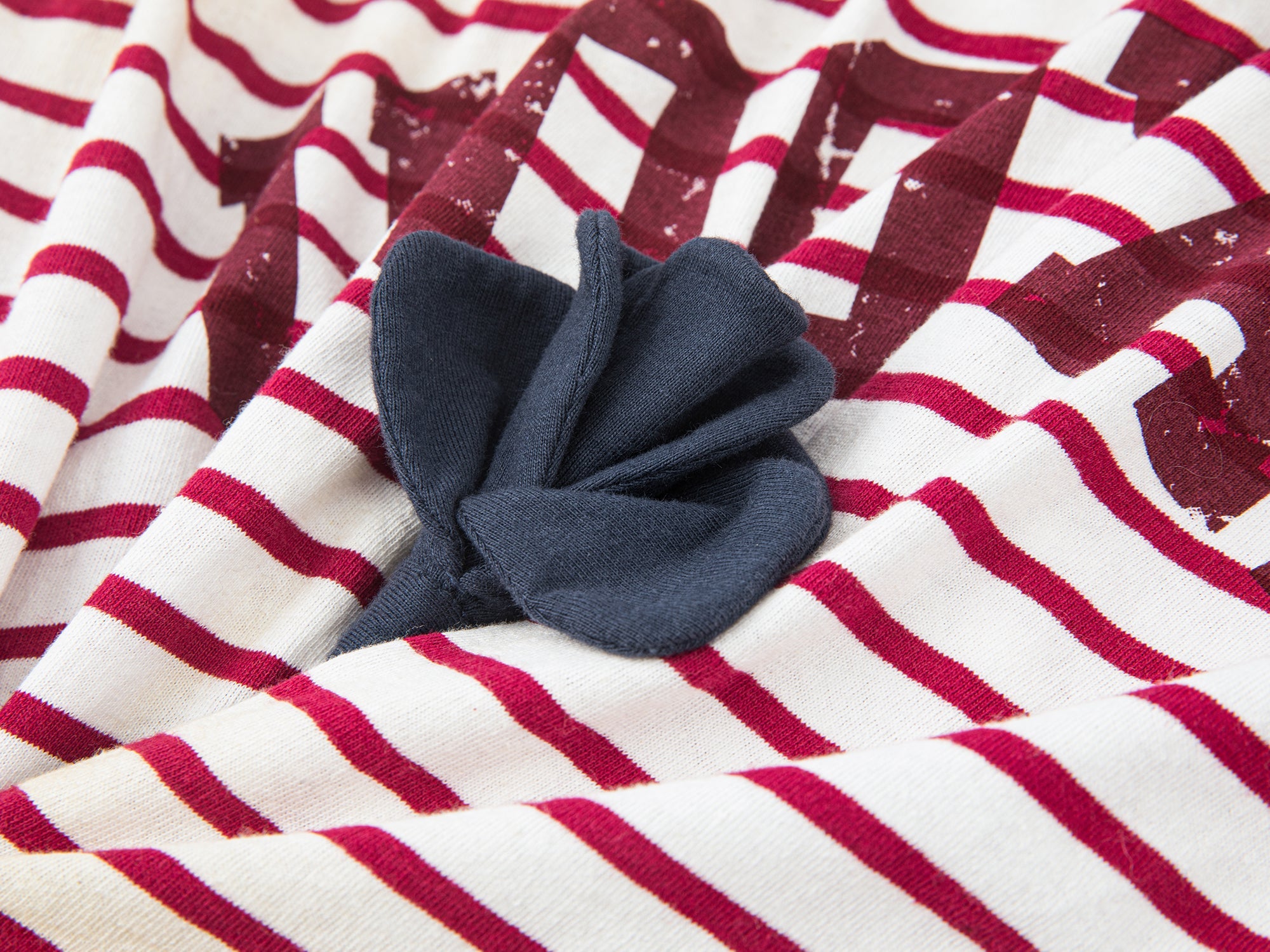 Rose patch striped tank dress