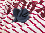 Rose patch striped tank dress