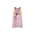 Rose patch striped tank dress