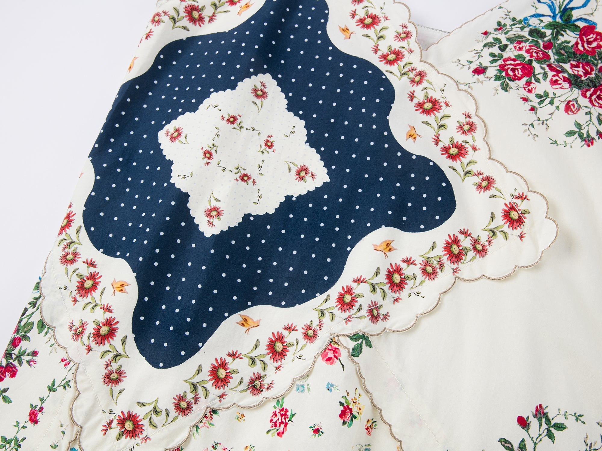 Patchwork scarf cami dress