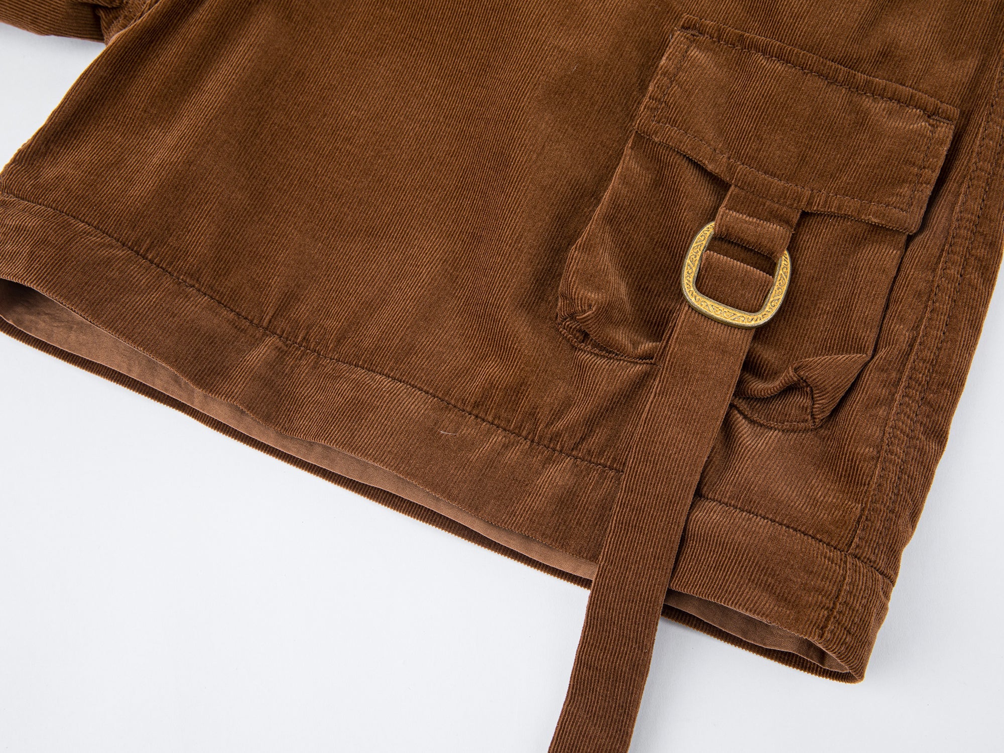 Zip-off cargo corduroy pants