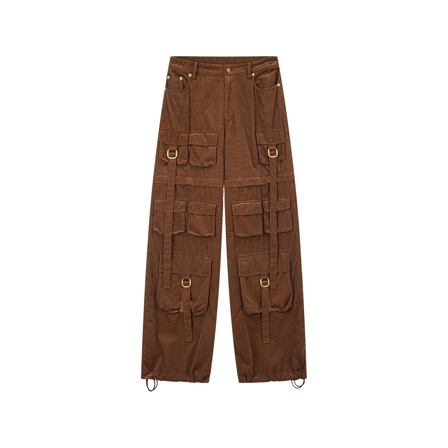 Zip-off cargo corduroy pants